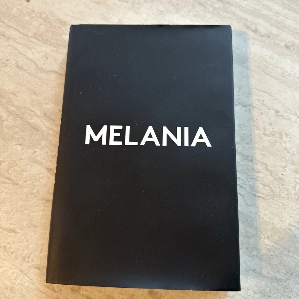 Melania‎ A Memoir Hardback Cover Book Black